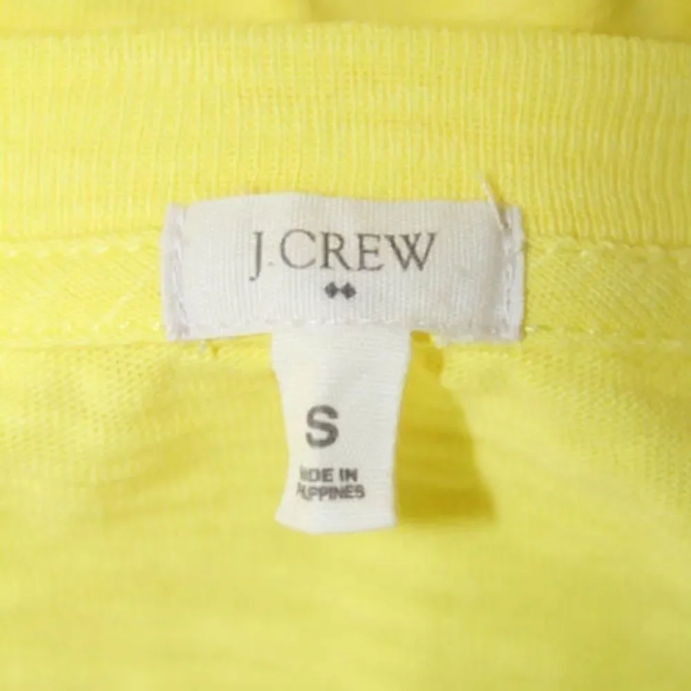 J. Crew Bright Yellow LS Cotton Shirt Sz. Small